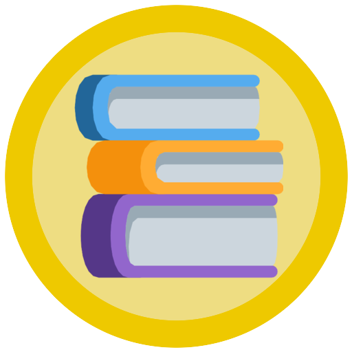 Gold Books Emoji Badges