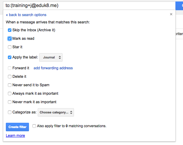 ⓔ Easy journaling with GMail