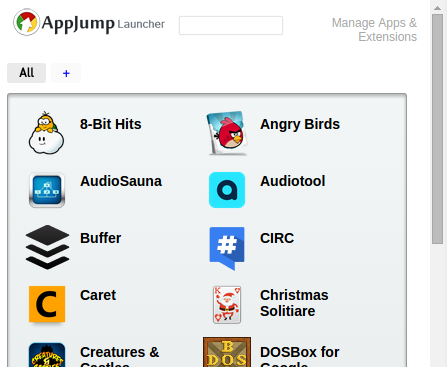 ⓔ Open Chrome apps quickly with AppJump