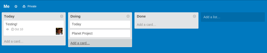 ⓔ Project management or LMS with Trello