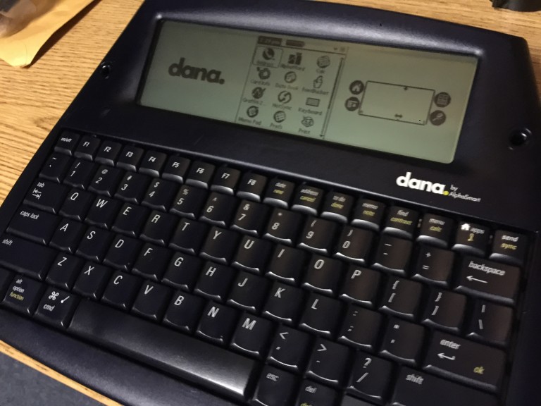 Distraction free writing with an Alphasmart Dana