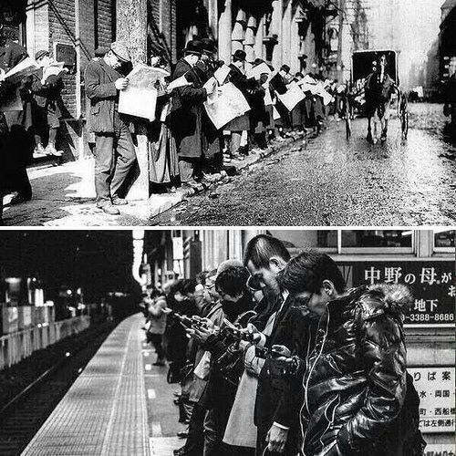 Street Newspapers Smartphones