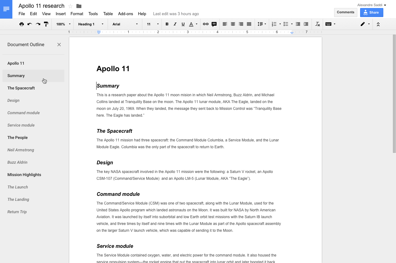 Two big updates for Google Docs – epub export and outline mode