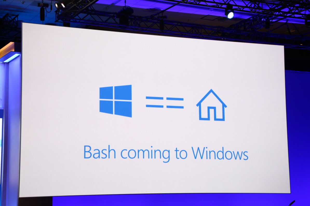 ⓔ Microsoft is bringing the Bash shell to Windows 10