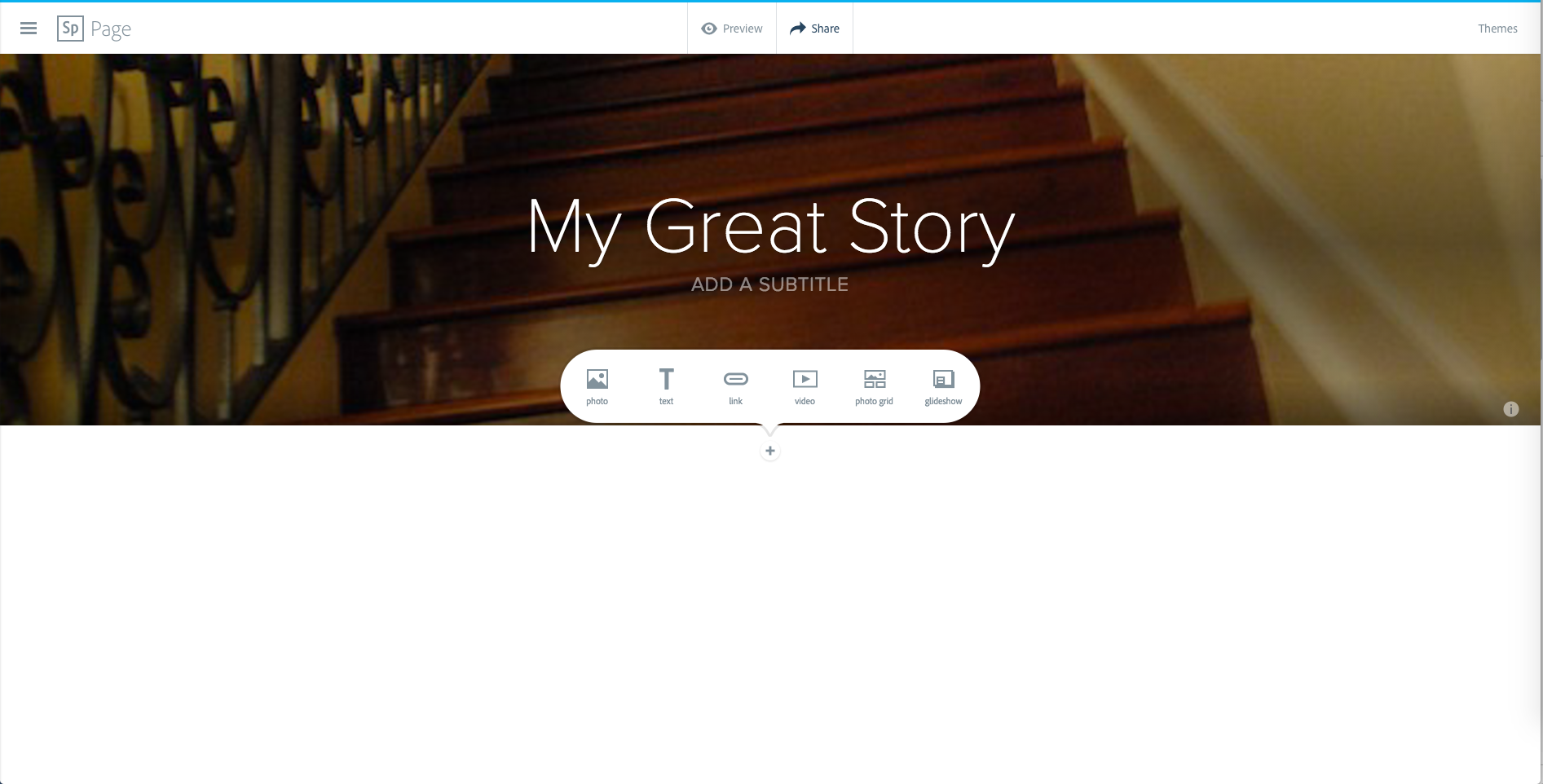 Creating digitial stories in Adobe Spark