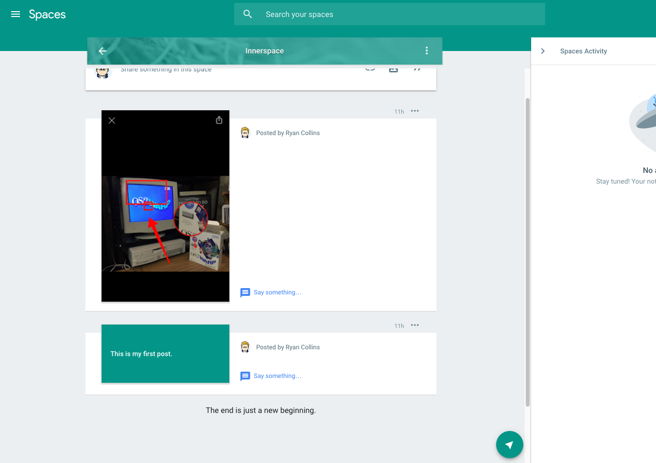 Google Spaces is a new way to collaborate and share resources