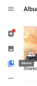 Switch to Albums in Google Photos
