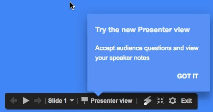 Presenter View in Google Slides can now elicit questions from the audience