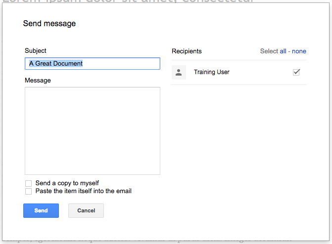 Easily notify Google Docs collaborators