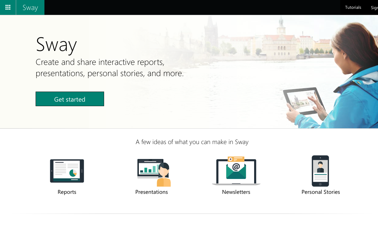 Sway is another way to create presentions online