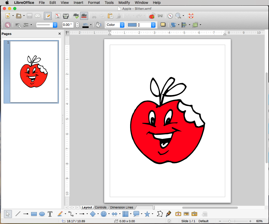 Using a Windows Clip Art disk with .wmf files under OS X or Linux