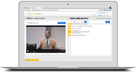 VideoNot.es: The easiest way to take notes synchronized with videos!