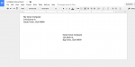 Printing envelopes from Google Docs