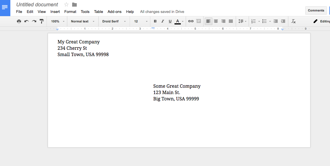 51 Images How To Print An Envelope In Google Docs