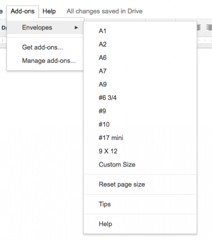 Printing envelopes from Google Docs – #Eduk8me