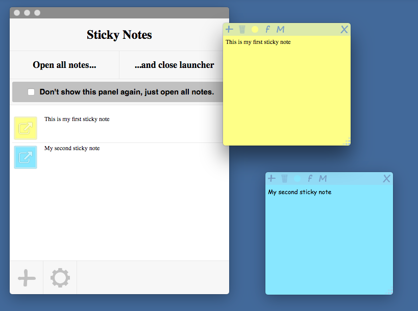 google sticky notes