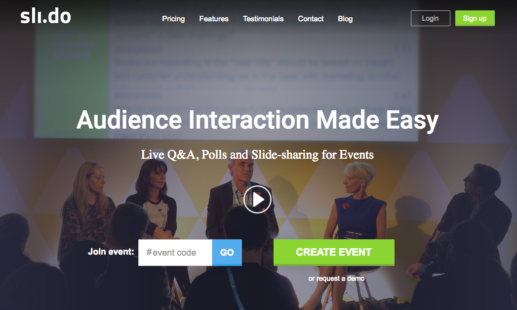 Sli.do brings audience participation to your presentations