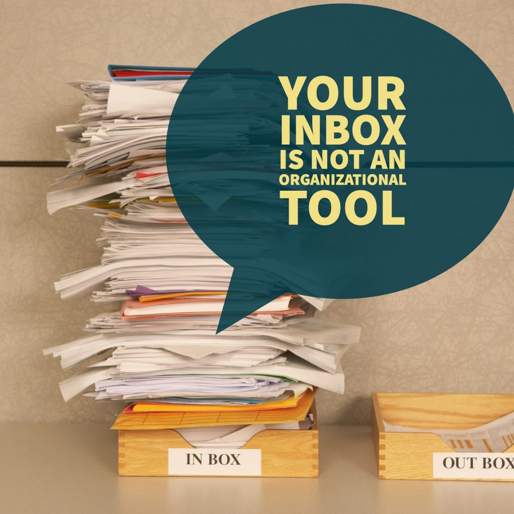Managing your email effectively your inbox is not an organizational