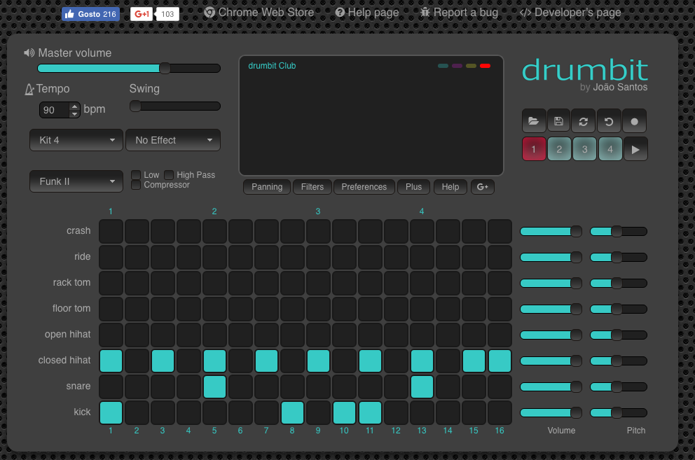 Create drum beats online with drumbit - #Eduk8me