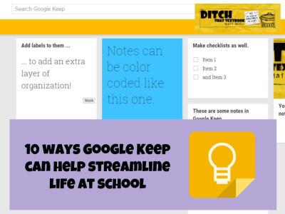 Organize your school life with Google Keep