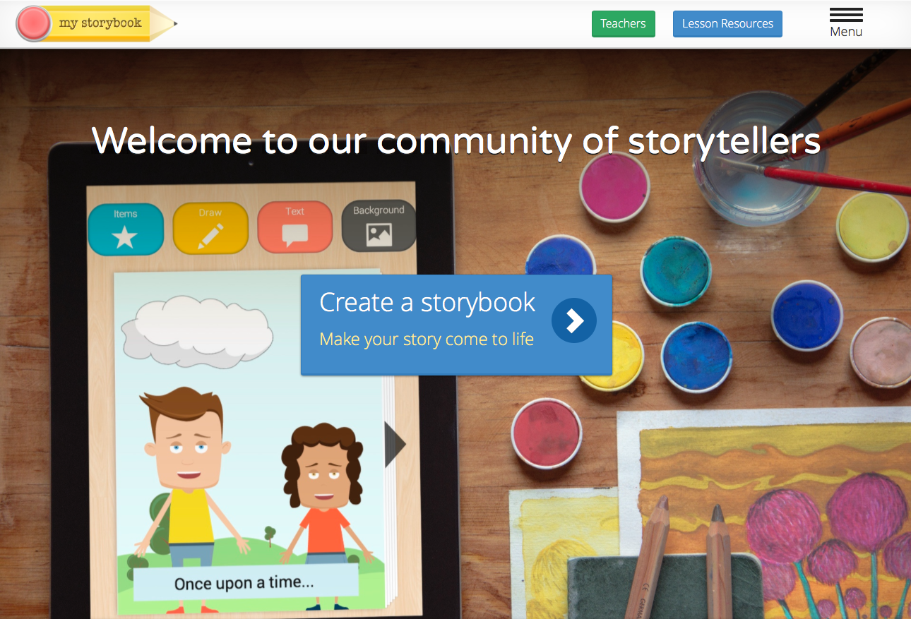 Students can easily publish ebooks with My Storybook