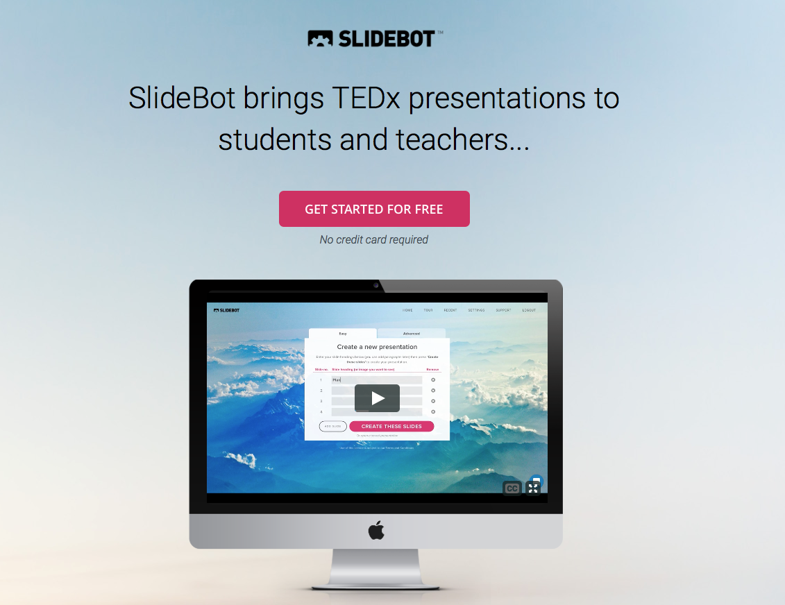 SlideBot automatically creates presentations from your text