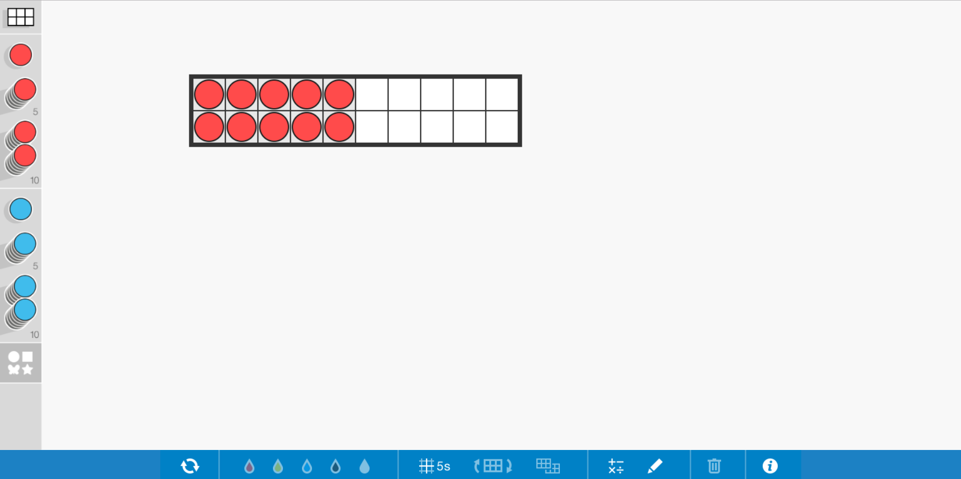 Number Frames is an interactive math site for teaching with frames