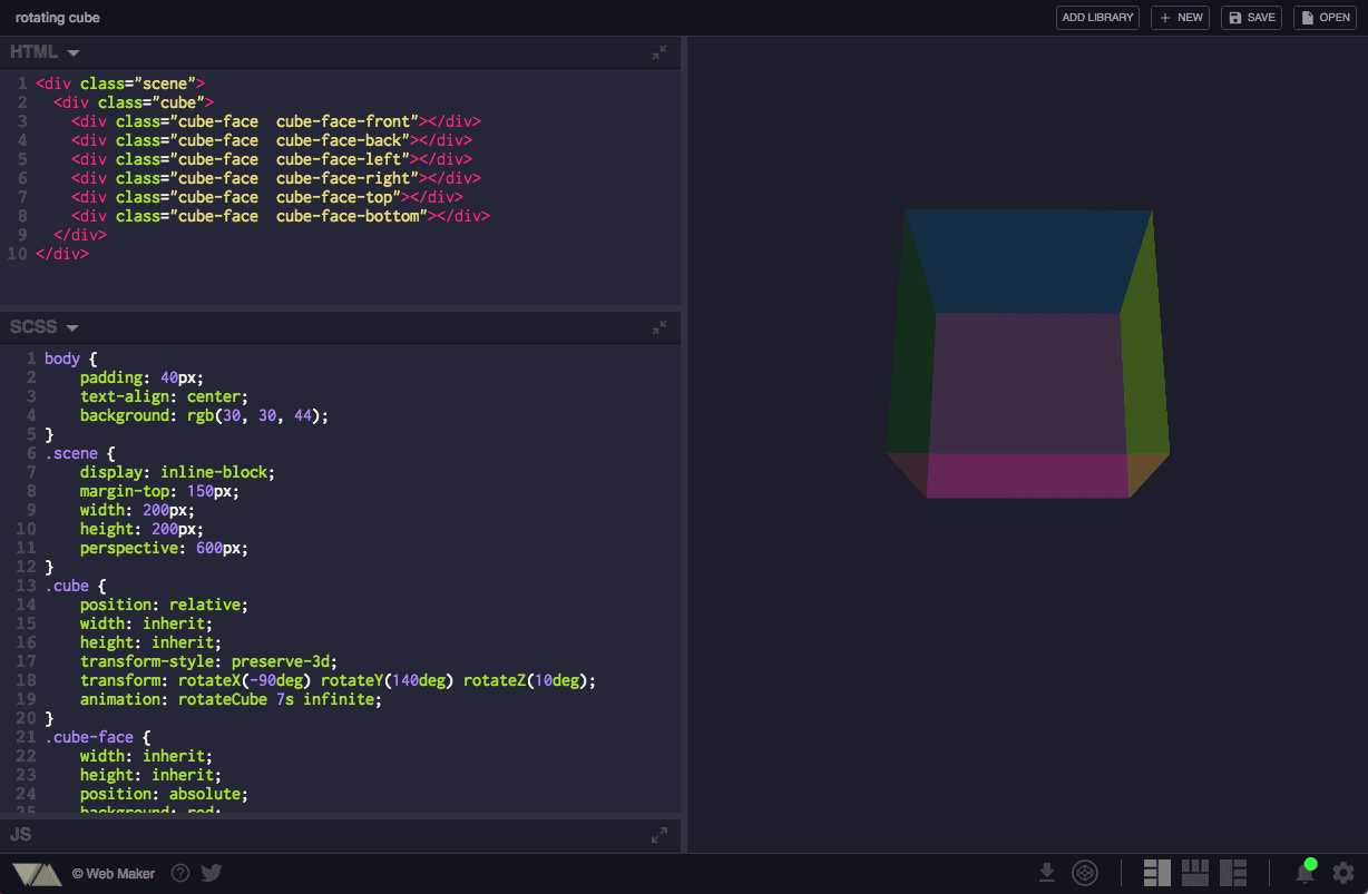 Web Maker is a great playground for web developers