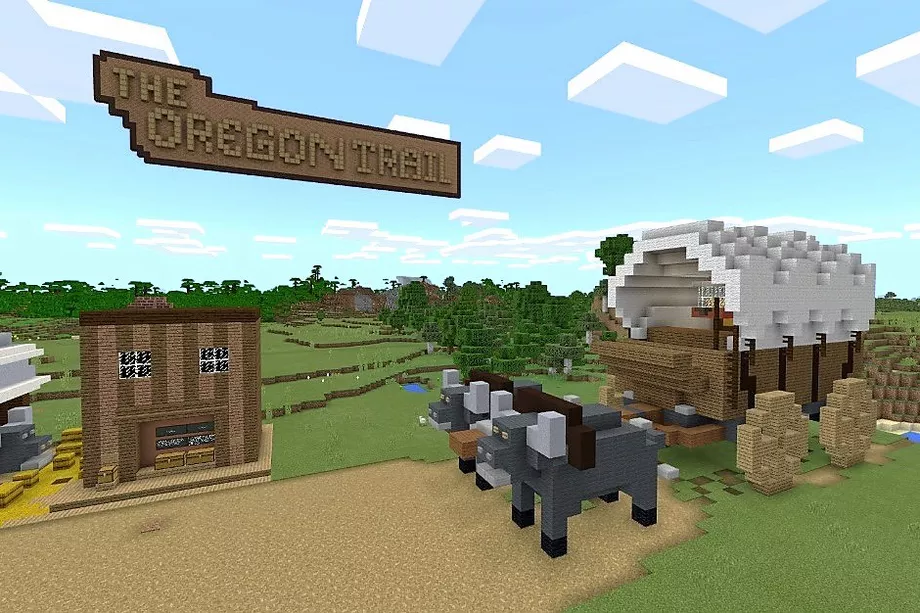 Do you miss the Oregon Trail videogame? Then play it in Minecraft!