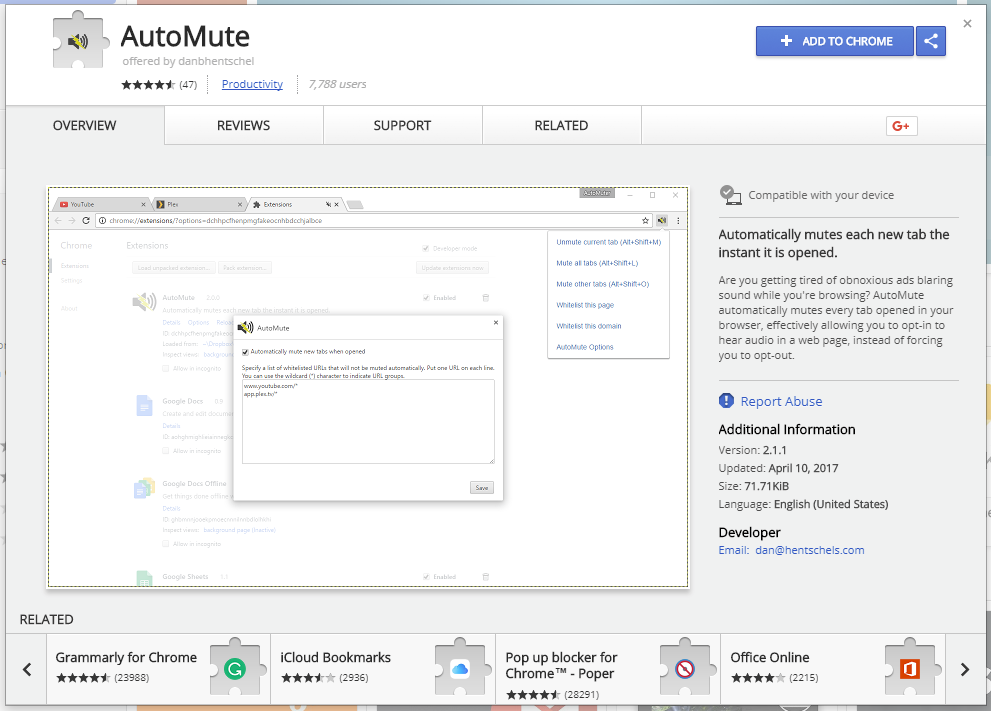 Help students quiet Chrome with AutoMute