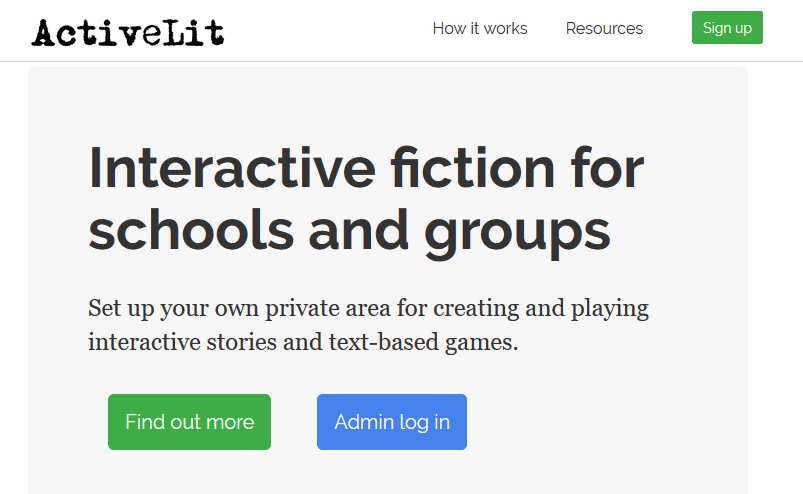 Create interactive fiction for your classroom with ActiveLit and Quest