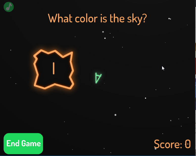 Create an Asteroids quizzing game with Kupiter