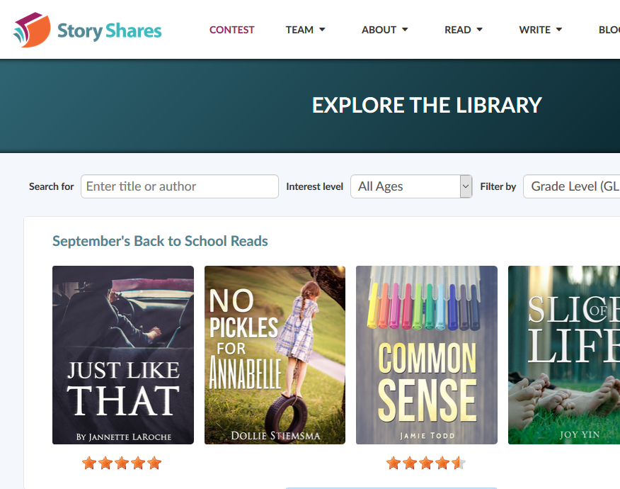 Check out free ebooks from Story Share