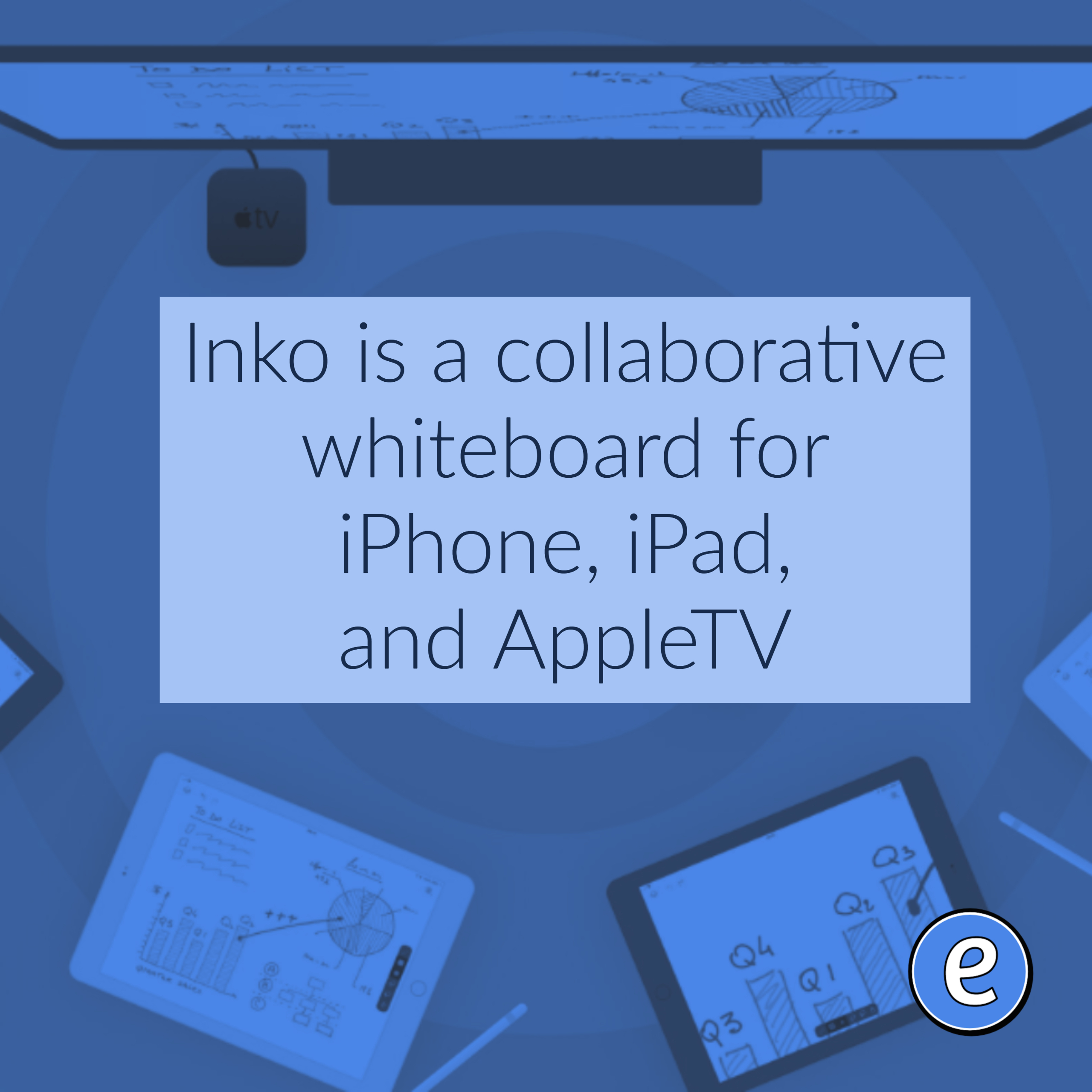 Inko is a collaborative whiteboard for iPhone, iPad, and AppleTV