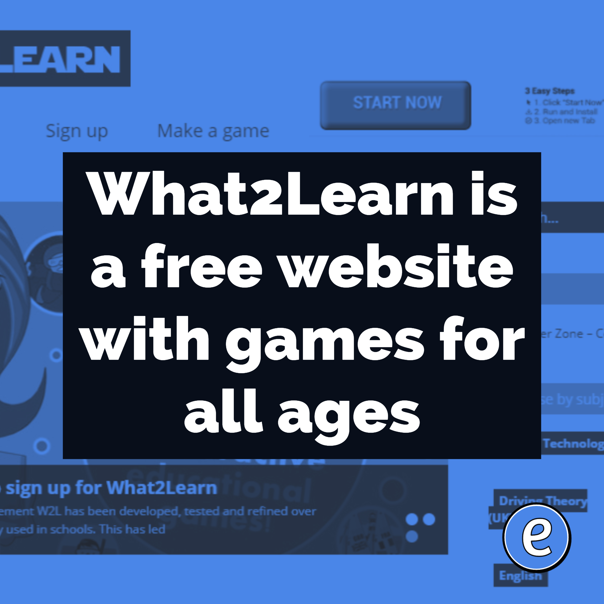 What2Learn is a free website with games for all ages