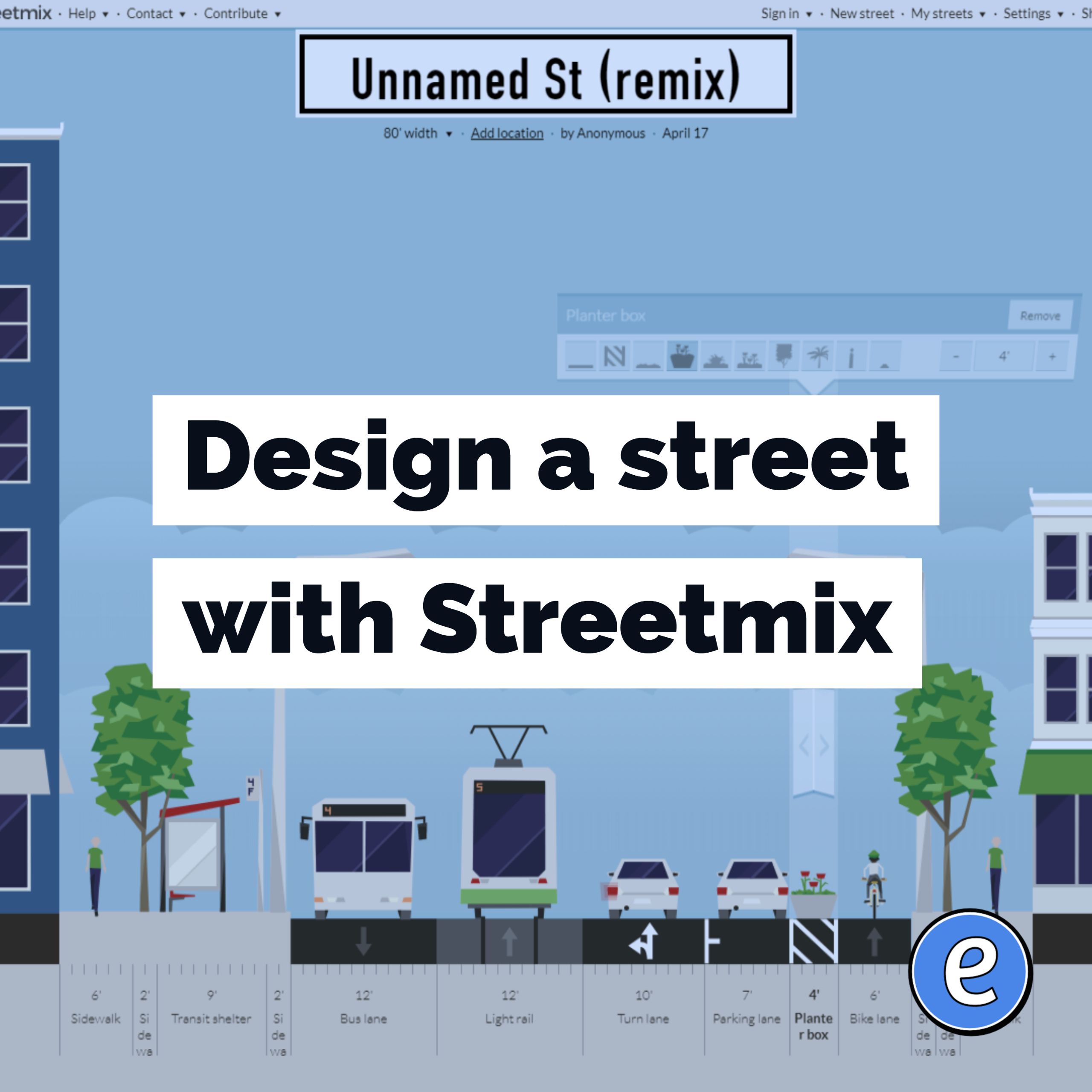 Design a street with Streetmix