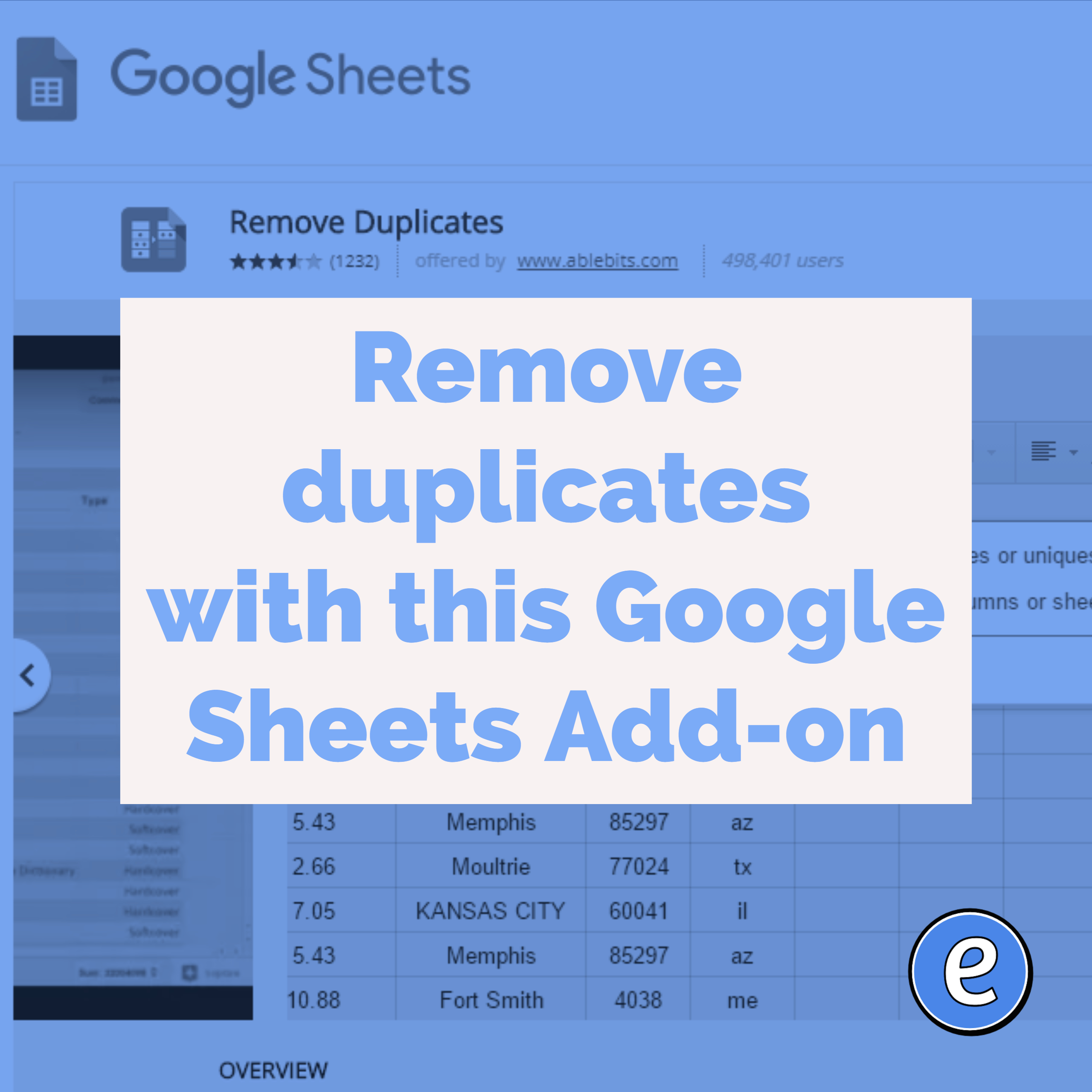 Remove duplicates with this Google Sheets Add-on