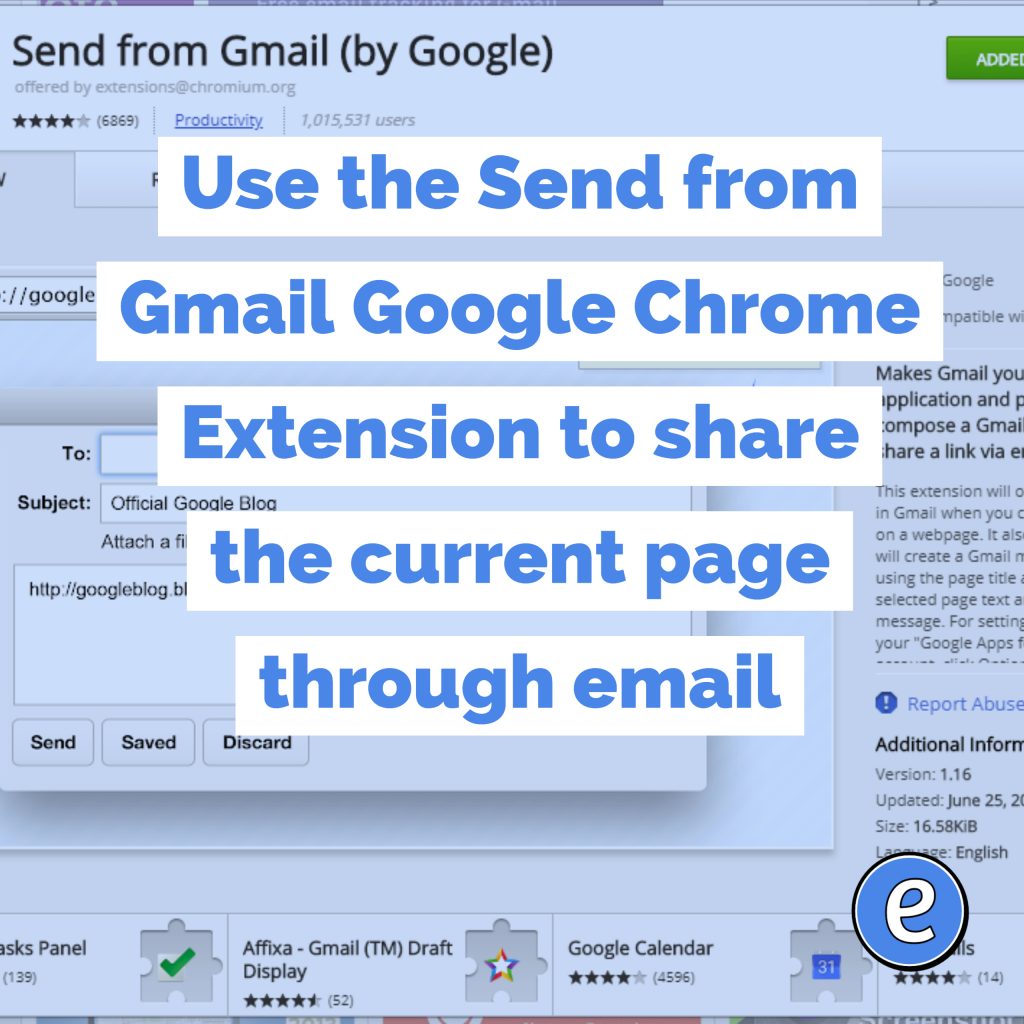 how to send webpage by email in google chrome