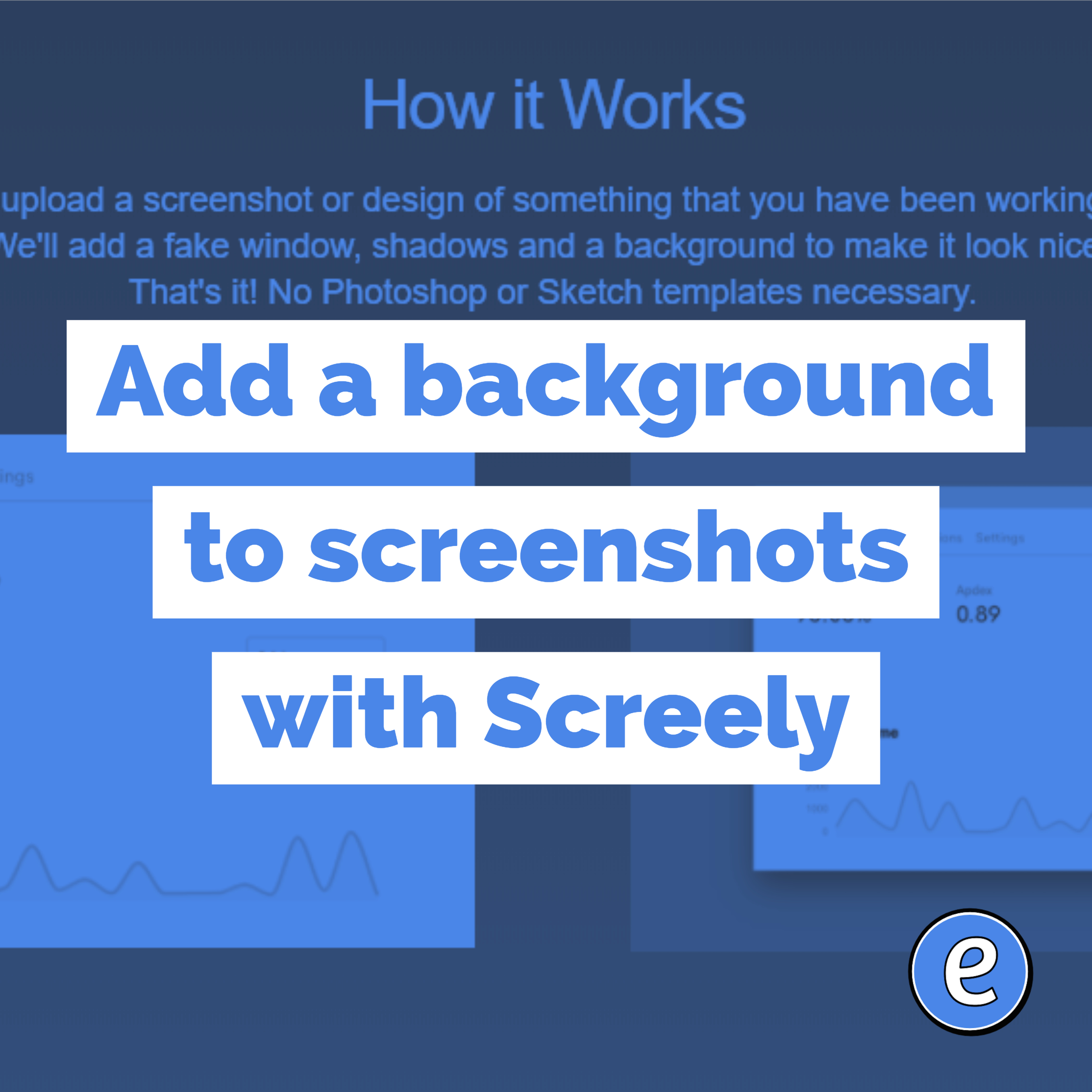Add a background to screenshots with Screely