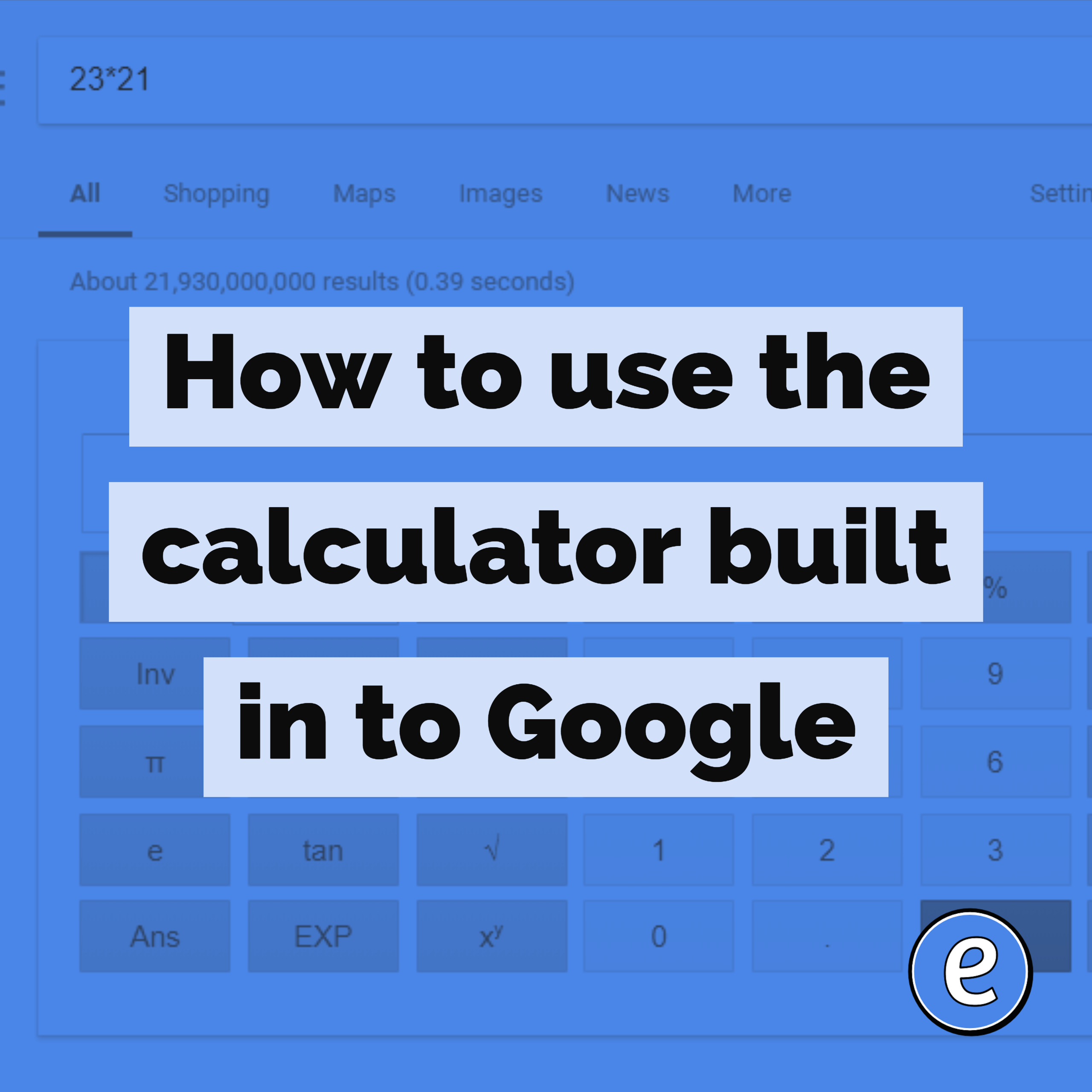 How to use the calculator, graphing calculator, and geometry calculator built in to Google