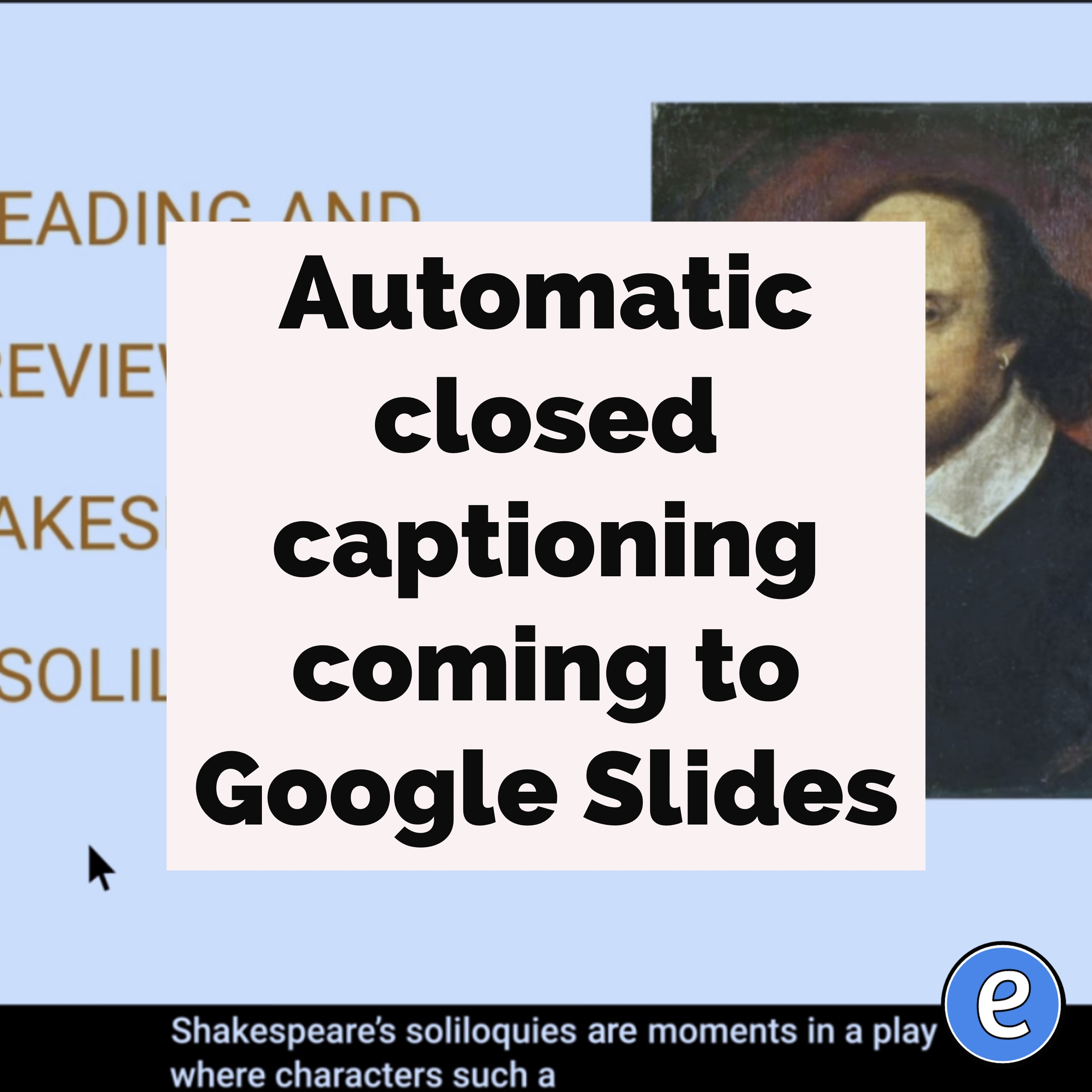 Automatic closed captioning coming to Google Slides
