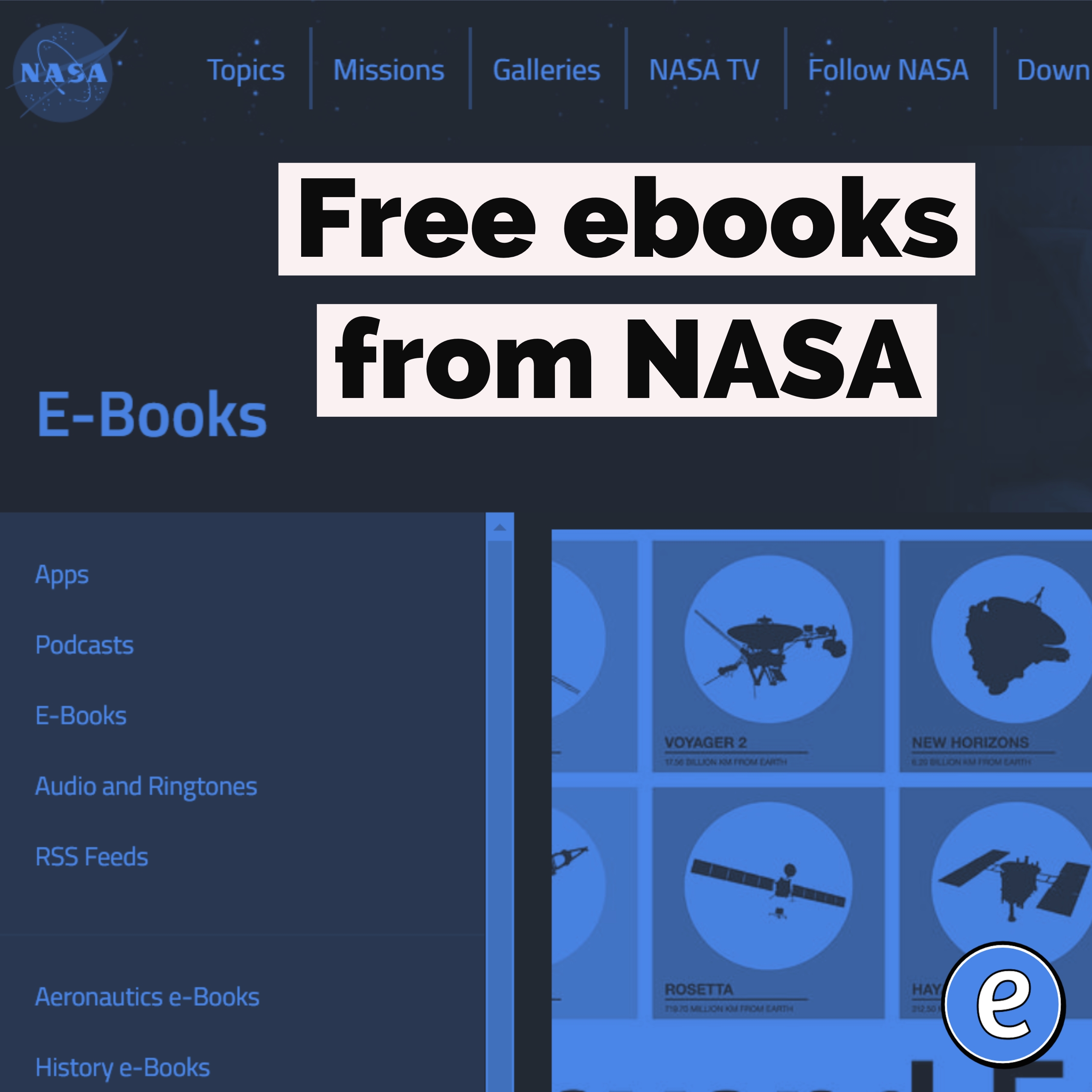Free ebooks from NASA