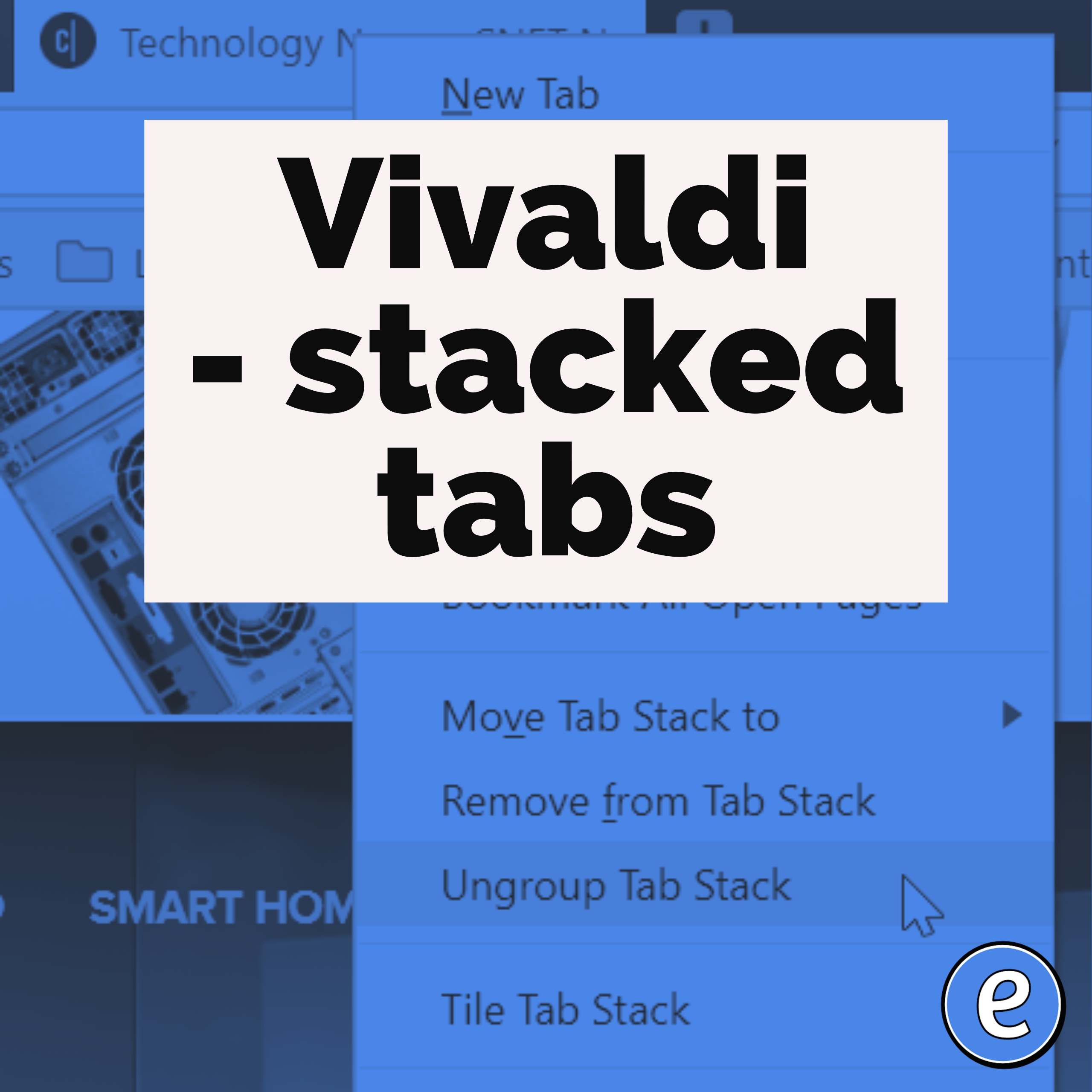Vivaldi – stacked tabs