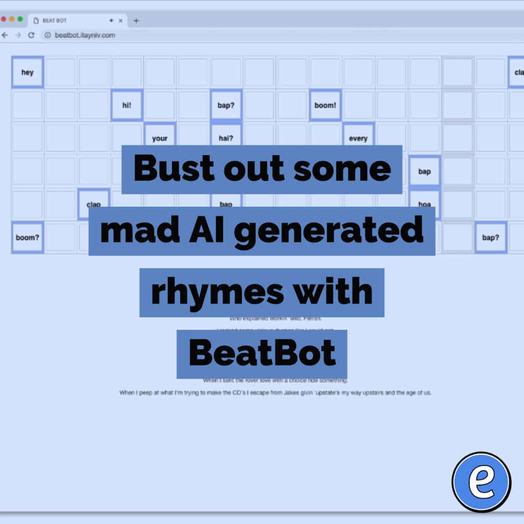 Bust out some mad AI generated rhymes with BeatBot