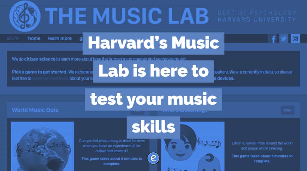 Harvard’s Music Lab is here to test your music skills