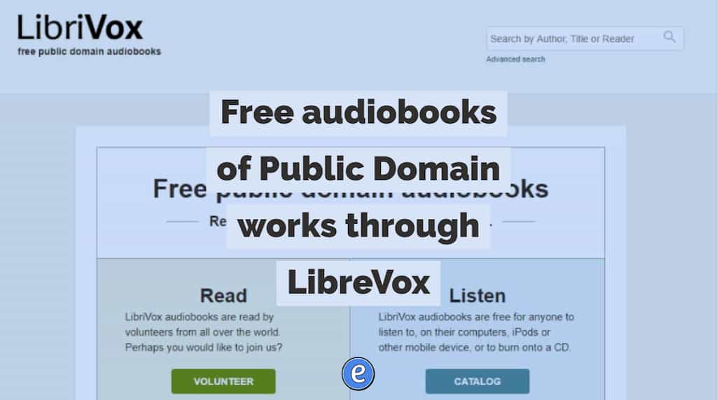 Free audiobooks of Public Domain works through LibreVox