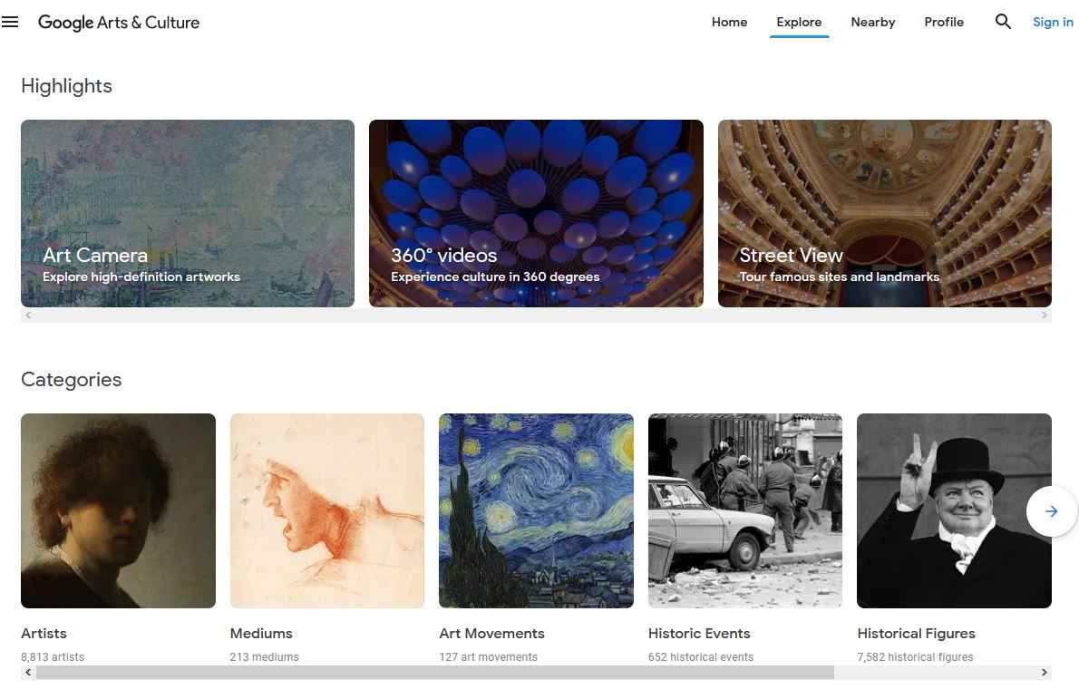 Explore great works of art and culture with Google Arts & Culture Eduk8me