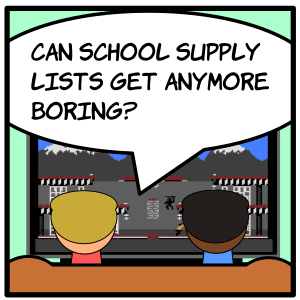 {Comic} – School Supply Lists
