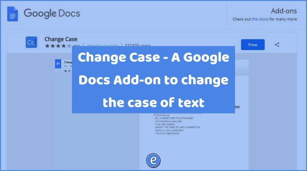 Change The Case Of Text