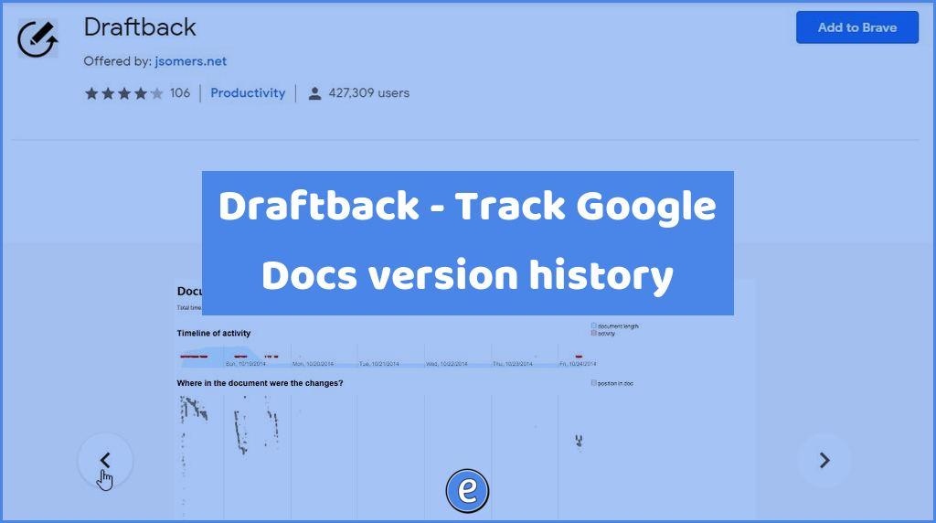Draftback – Track Google Docs version history
